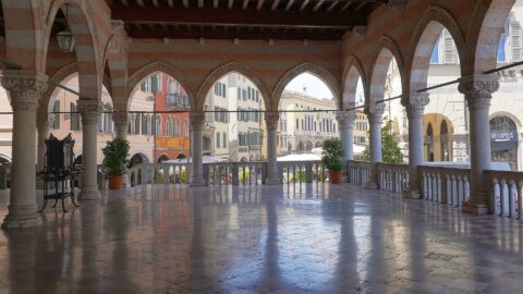 Blick aus der Loggia del Lionello in Udine